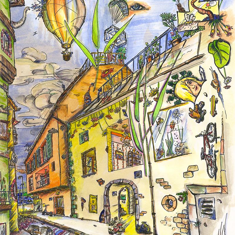 Aquarell Illustration Büro Grafik zürich schweiz