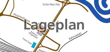 lageplan ortsplan standort Jonadesign Jona Design Zürich